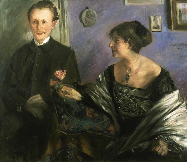 Lovis Corinth Portrait of the writer Georg Hirschfeld and his wife Ella oil painting image